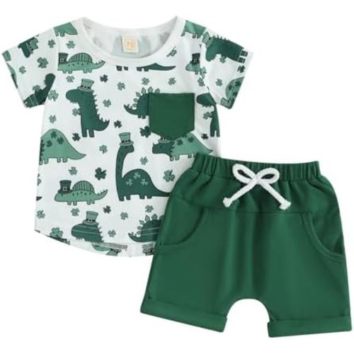 Toddler Baby Boy Clothes Stripe Short Sleeve T-Shirts Boy Shorts Cute Infant Boy Outfit Summer Clothing Set