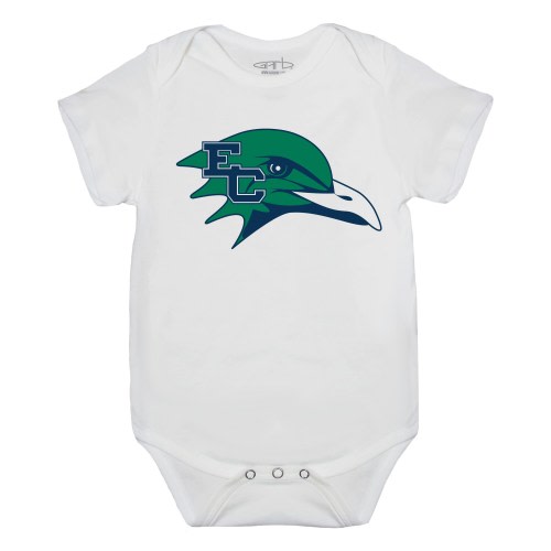 Endicott College Screen Print Mascot OTIS - Newborn Bodysuit wht