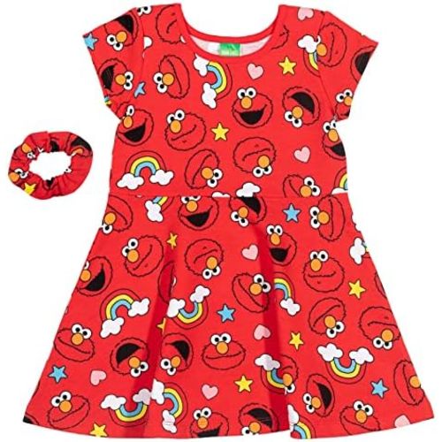 Sesame Street Dress and Scrunchie Infant to Little Kid Sizes (12 Months - 7-8)