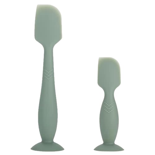 ROXANEPIG 2 Pack Baby Diaper Cream Spatula - Baby Diaper Rash Cream Applicator for Butt Paste Diaper Cream - Diaper Cream Brush for Newborn Baby Essentials (Green)