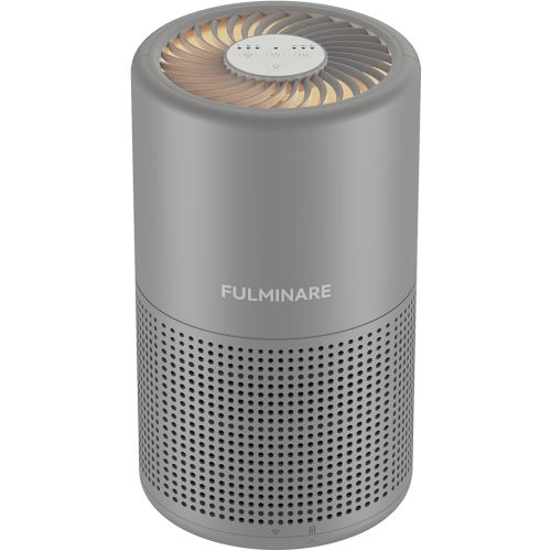 FULMINARE Air Purifiers for Bedroom H13 True HEPA Air Filter, Quiet Air Cleaner With Night Light, Portable Small Air Purifier for Home, Office, Living Room (Gray)