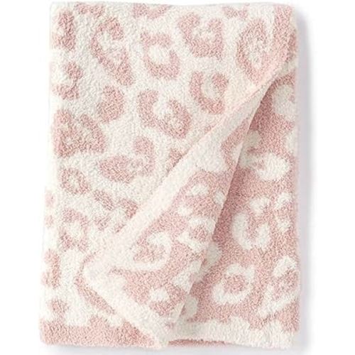 Leopard Throw Blankets Soft and Comfortable Throw Blanket Microfiber Blanket for Couch Sofa Bed Machine Washable (Pink, 29 Inch X 35 Inch), gtfgh