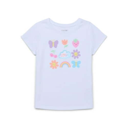 Garanimals Toddler Girl Short Sleeve Graphic T-Shirt, Sizes 18M-5T