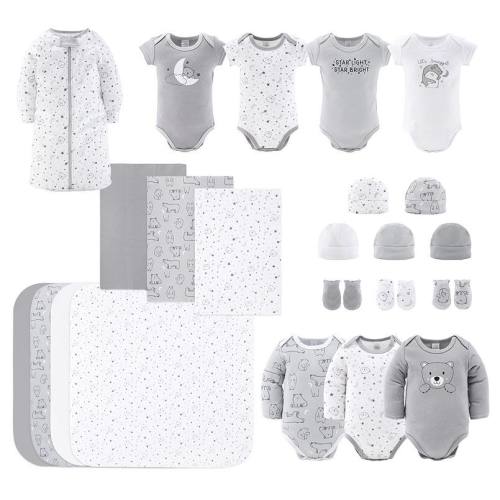 The Peanutshell Celestial Bears 23 Piece Baby Gift Set