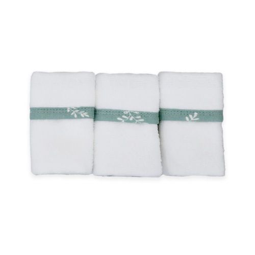 Bubba Blue Organic 3 Pack Washcloth Olive