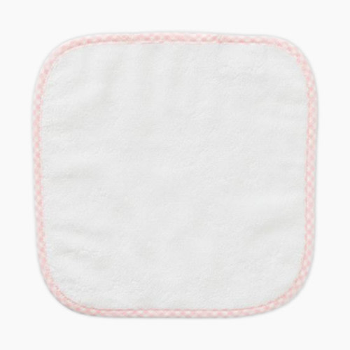 Weezie Pair of Baby Washcloths - Pink Gingham