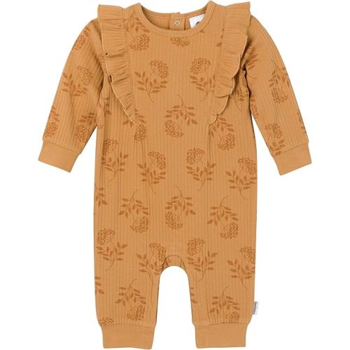 Gerber baby-girls Baby Girls' Ruffle-edge Romper