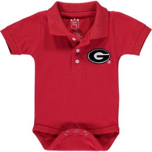 Infant Red Georgia Bulldogs Polo Bodysuit, 6 M