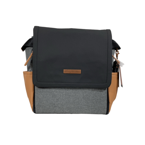 Petunia Pickle Bottom Boxy Backpack Diaper Bag, Camel Graphite