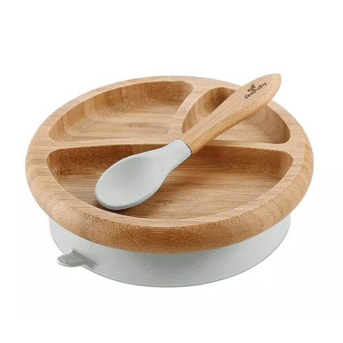 Bamboo Baby Plate and Spoon - Ages 4 months+