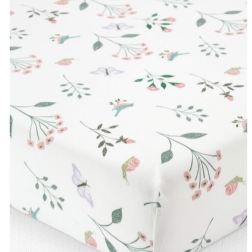 Botanical Butterfly Print Baby Organic Cotton Standard Crib Sheet | carters.com