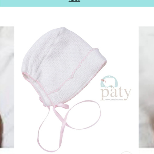Paty Bonnet with Ribbon Tie | Posh Tots Children's Boutique