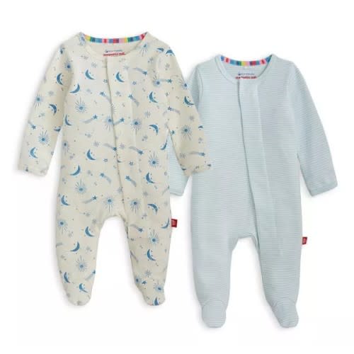Unisex Cotton Footie Two-Pack Bundle - 3-6M