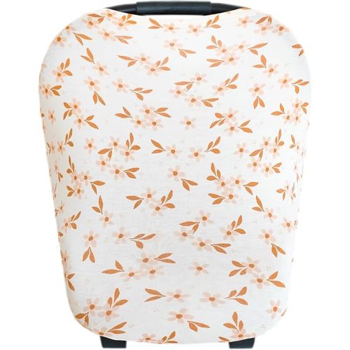 Copper Pearl Multi-Use Cover: Car Seat Covers, Nursing Cover, and Stroller Cover for Sun - Stretchy Fabric, All-Season Use, Stylish Designs, Easy Access for Moms - Rue