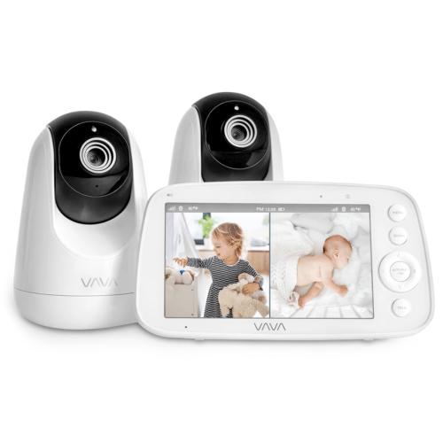 VAVA Split Screen Baby Monitor: Watch Two Rooms at Once
