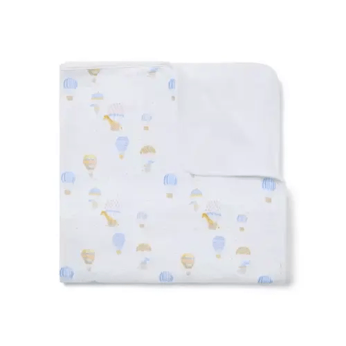 Baby Jet Ivory Balloon Animals Baby Hot Air Balloon Animals Blanket by Janie and Jack