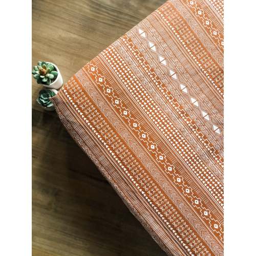 Orange/copper Geometric/aztec Fitted Crib Sheet - Etsy