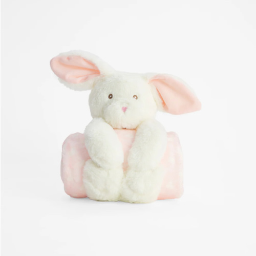 Plush Friend + Blanket Baby Girl - Bunny