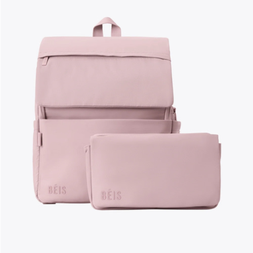 BÉIS 'The Ultimate Diaper Backpack' in Atlas Pink - Best Pink Backpack Diaper Bag