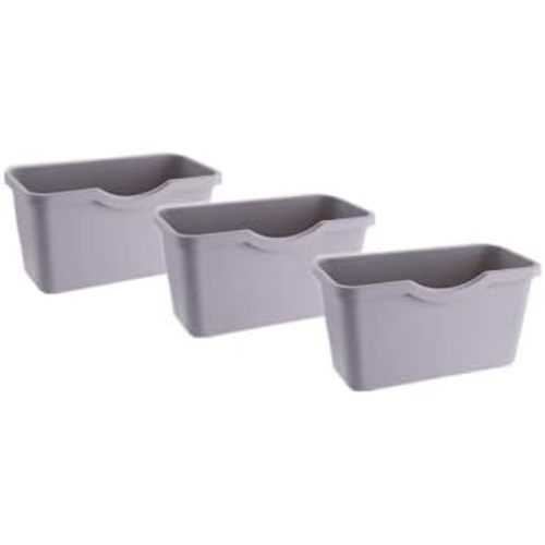 2 Pack White Hanging Cup Holders,10x5x4.5 Kitchen Cabinet Door Basket Storage,Hanging Buckets Hanging Bins,Plant Containers,Storage Bucket,Make Up Pencil Holder,Kitchen Storage Container