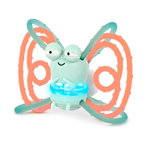 B. toys – Sensory Teether – Glowing Firefly Toy – Light-up Baby Toys – Interactive Teething Toy for Babies – 3 Months + – Spark Buddy