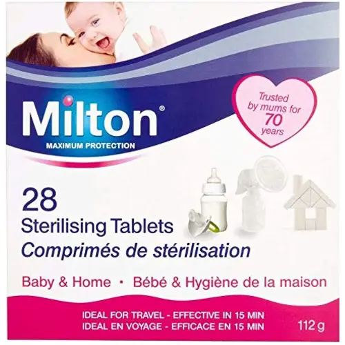 2 x 28 Tablets Milton Sterilising Baby Bottles Teats Spoons Soothers Pacifier
