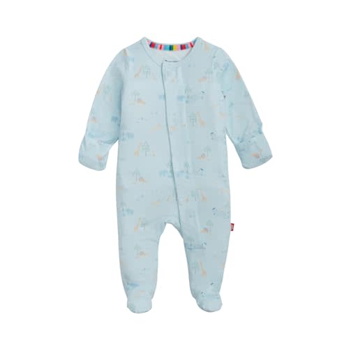 Magnetic Me Boys Modal Magnetic Baby Footie Pajamas | Silky Soft Modal Fabric | Baby Sleepers
