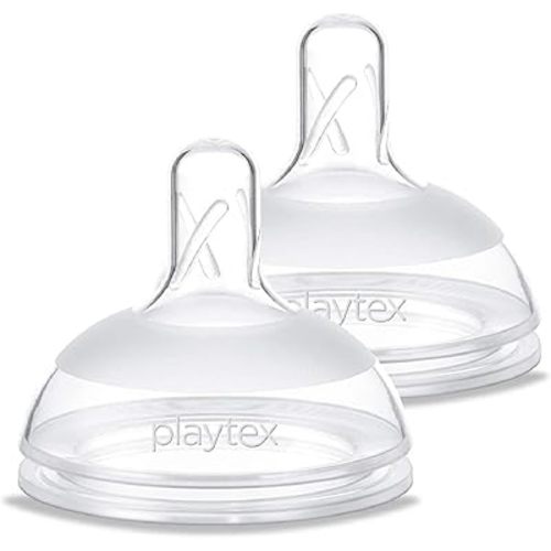 Playtex Baby NATURALATCH COMFORT Nipple, Switch from Breastfeeding to Bottle, Most Like Mom Feel, Slow Flow, 2 Count