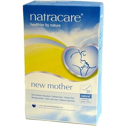 Natracare Maternity Pads 10 pads ( Multi-Pack of 12, Total 120 pads)