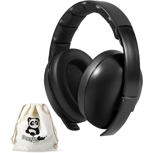 PandaEar Infant Baby Noise Cancelling Headphones - Baby Ear Muff for Noise Protection, 0-24+ Months, Comfortable Baby Ear Protection, Baby Headphones for Noise - Ideal for Travel Airplane