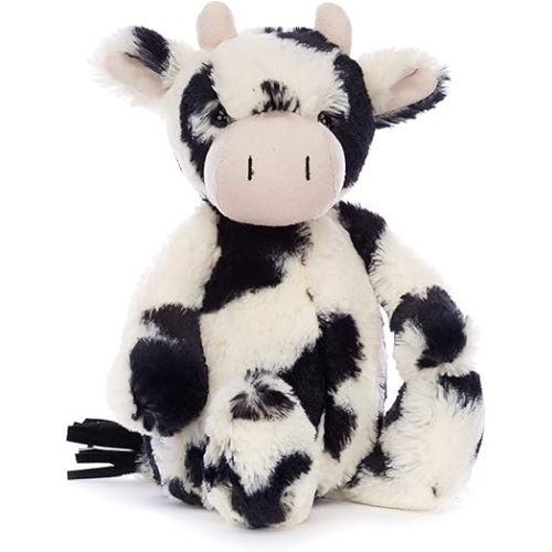 Jellycat Bashful Calf Stuffed Animal, Medium 12 inches - Farmyard Plush Toy - Classic Children's Gift