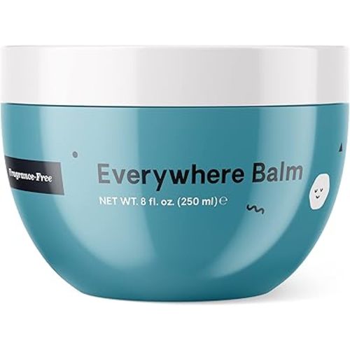 Hello Bello Everywhere Balm Tub I Vegan, Cruelty Free, & Plant Based, Ultra Nourishing Coconut Oil Blend with Shea Butter, Chamomile and Tamanu Oil I Fragrance Free I 8 FL Oz (1 Packs of 8oz)