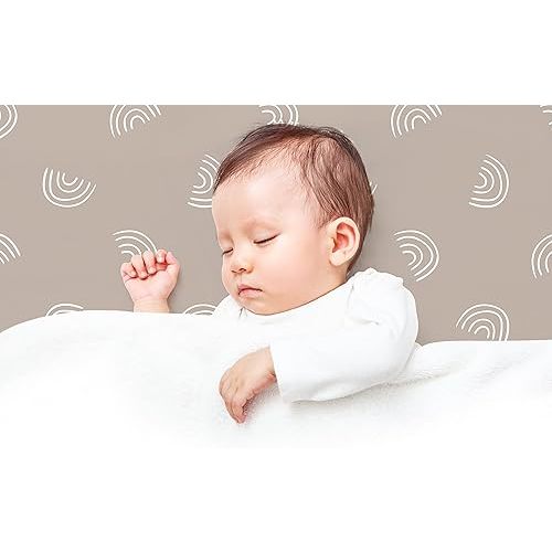 Bear’s Little Fish 100% Organic Girl or Boy Cotton Baby Crib Sheets - Soft Fitted Crib Sheets Neutral for Baby Crib Mattresses, Toddler Mattress for Toddler Bed or Coterie - 2-Pack(Beige/Nude)