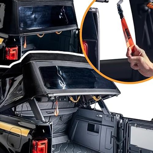 IAG EZ-Pull Soft Top Release for Ford Bronco 2021-23 4 Door w/Soft Top (Orange Handle) - Open Soft top with one Hand!