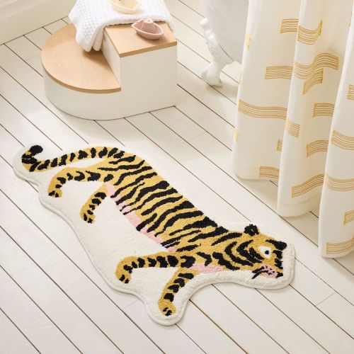 Kids Animal Safari Tiger Bath Mat
