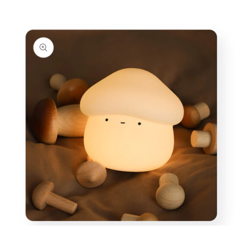 Adorable Mushroom Squishy Silicone Night Light - Perfect Gift for Kids – Huggwaii