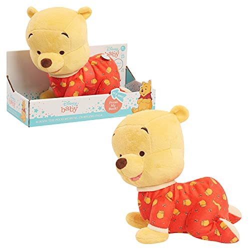 Just Play Disney Baby Musical Crawling Pals, Winnie The Pooh, Interactive Crawling Plush, Stuffed Animal, Bear