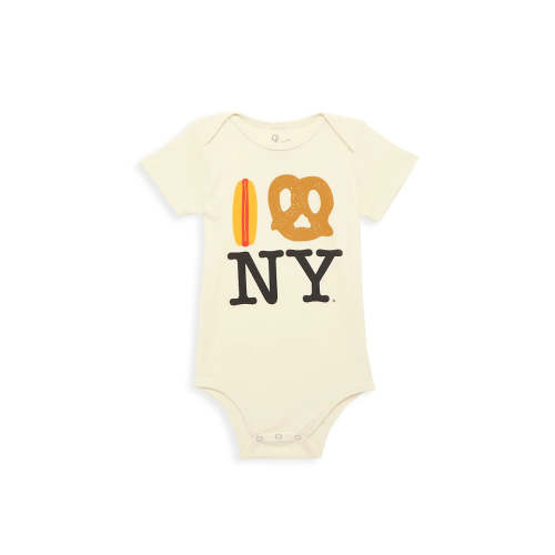 Hot Dog Pretzel NY Onesie - Organic