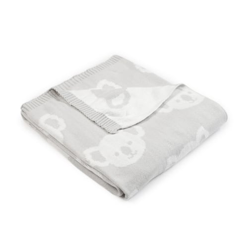 Jacquard Cotton Blanket, Koala - Anko