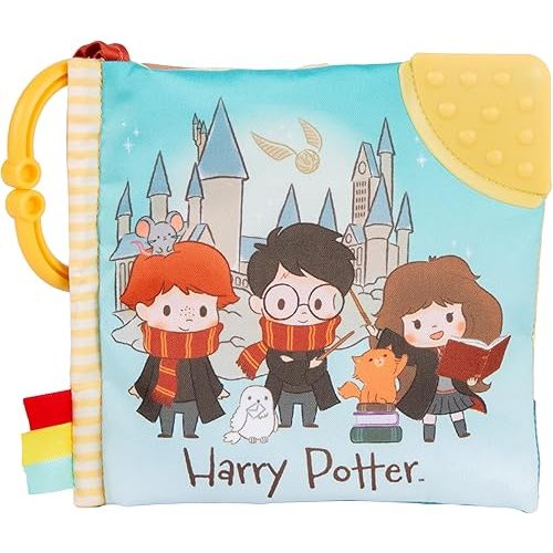 KIDS PREFERRED Harry Potter Soft Book with Toy, Teether, and Crinkle, 5 Inches
