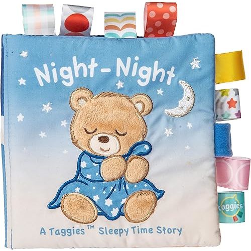 Taggies Starry Night Teddy Soft Book , 6x6 Inch (Pack of 1)