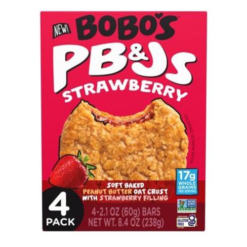 Bobo's PB&Js Strawberry Oat Bars - 8.4oz/4ct