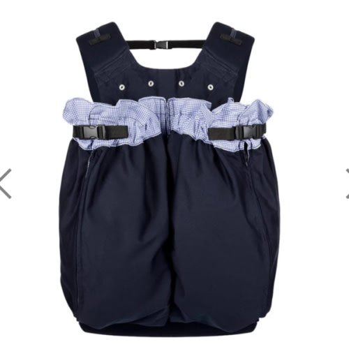 The Weego Twin Baby Carrier in Blue Pepita