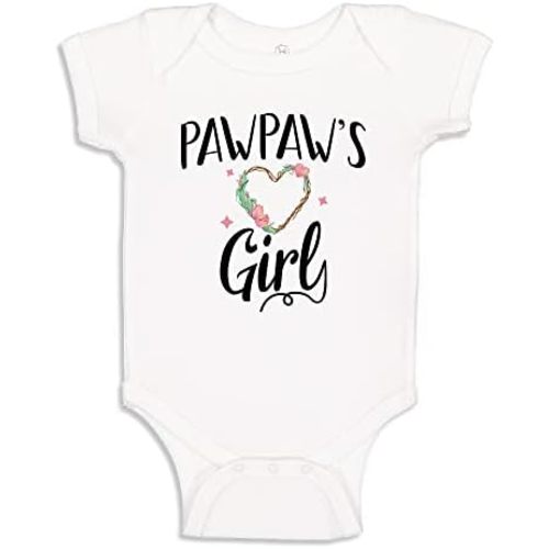 Pawpaw's Girl Baby Bodysuit One Piece or Toddler T-Shirt Pawpaw Baby Girl Clothes