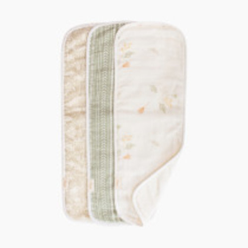 Crane Baby Willow 3-pc. Burp Cloth - Ecru/Green