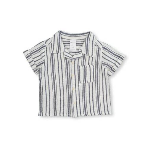 Navy Blue Baby Striped Cotton Shirt | Best&Less™ Online