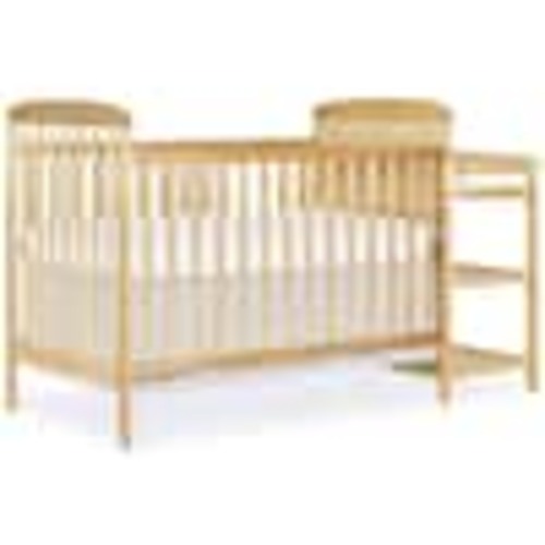 Dream On Me Anna 4-in-1 Natural Crib and Changing Table Combo 678-N