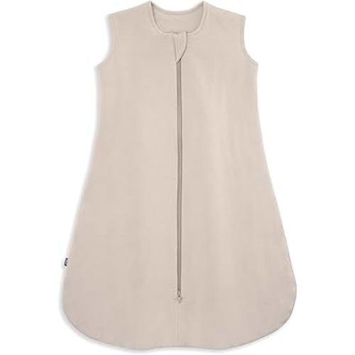 HALO Sleepsack Supersoft Wearable Blanket, Viscose Made from Bamboo, Sleeping Bag for Babies, 1.5 TOG, 0-6 Months, Small, Oat
