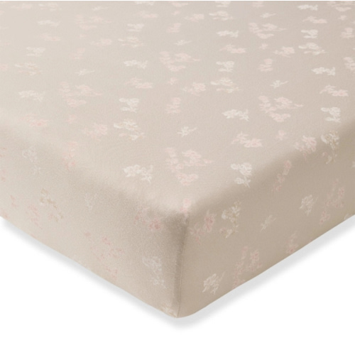 Whimsical Floral Organic Cotton Fitted Crib Sheet