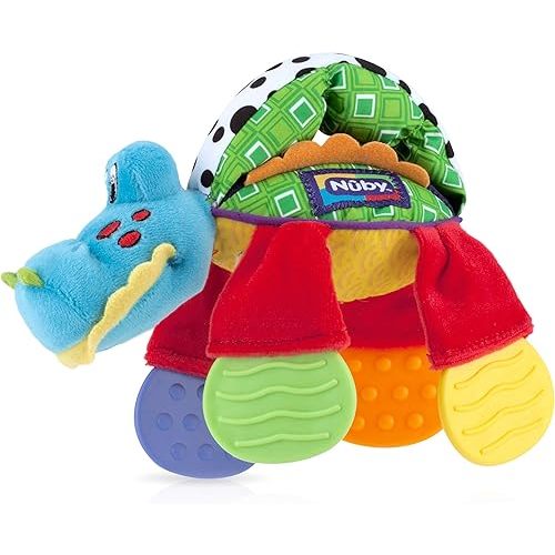 Nuby Floppers Plush Teether - Alligator